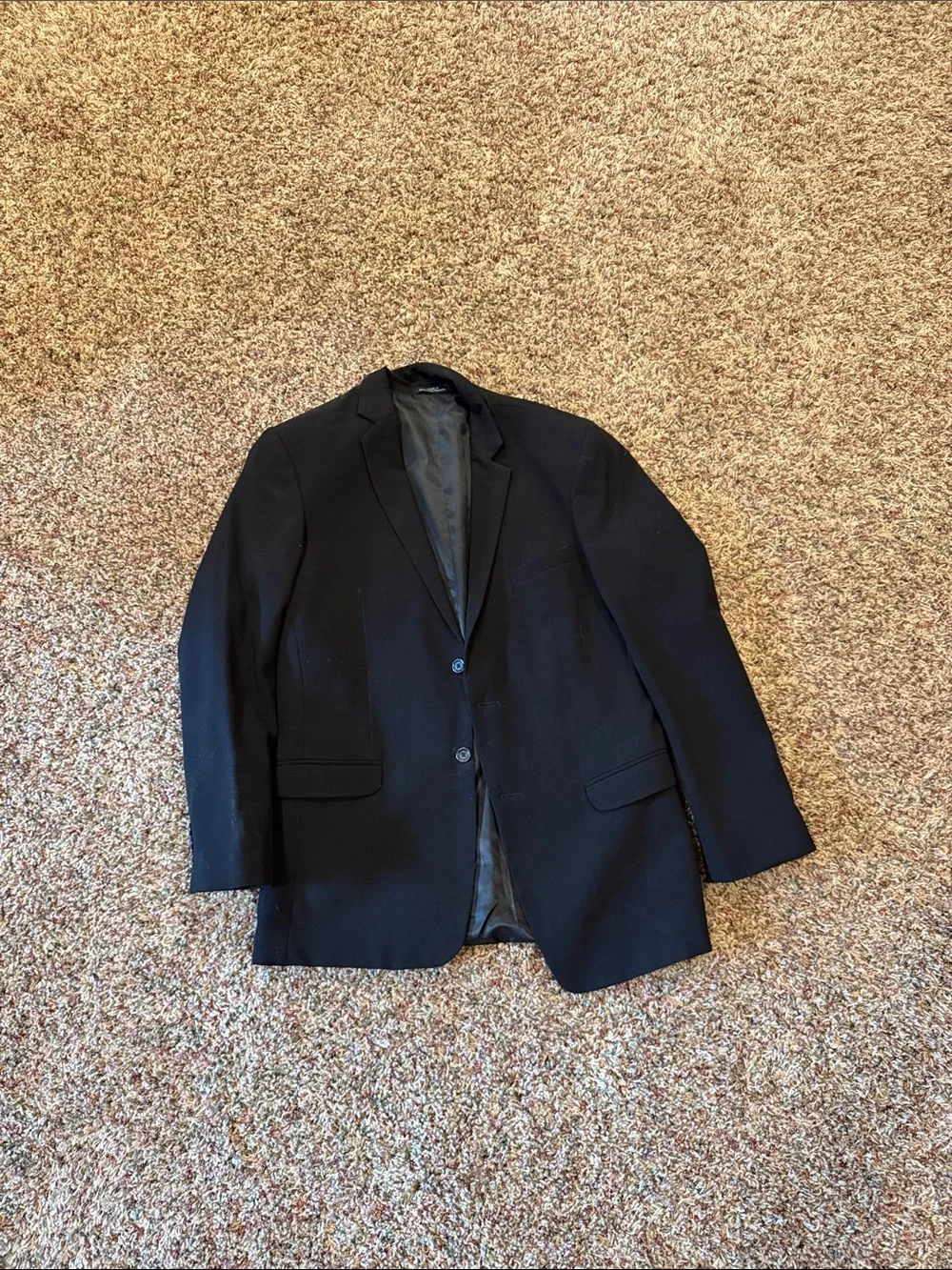 Calvin Klein Black Two-Button Sport Coat